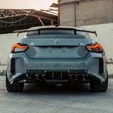 MHC+ BMW M2 G87 Edition 1 Rear Diffuser 3pcs In Pre Preg Gloss Carbon Fiber (G87) by MHC+ MHCP-G87-CF-RD001