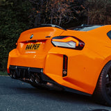 MHC+ BMW M2 G87 Edition 1 Rear Diffuser 3pcs In Pre Preg Gloss Carbon Fiber (G87) by MHC+ MHCP-G87-CF-RD001