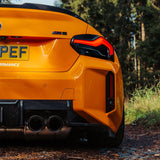 MHC+ BMW M2 G87 Edition 1 Rear Diffuser 3pcs In Pre Preg Gloss Carbon Fiber (G87) by MHC+ MHCP-G87-CF-RD001