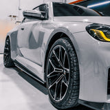 MHC+ BMW M2 G87 Edition 1 Side Skirts In Pre Preg Gloss Carbon Fiber (G87) by MHC+ MHCP-G87-CF-SS001