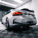 MHC+ BMW M2/M240i Performance Style Rear Spoiler In Pre Preg Carbon Fiber (G87/G42) by MHC+ MHCP-G42G87-CF-SL002