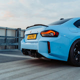 MHC+ BMW M2/M240i V Style Rear Spoiler In Pre Preg Carbon Fiber (G87/G42) by MHC+ MHCP-G42G87-CF-SL001