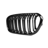 MHC Black BMW 1 Series LCI Double Slat Front Grilles In Gloss Black (F20/F21) by MHC+ MHCB-F20F21-GB-FG002