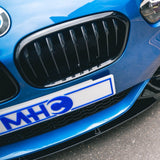 MHC Black BMW 1 Series LCI Single Slat Front Grilles In Gloss Black (F20/F21) by MHC+ MHCB-F20F21-GB-FG001