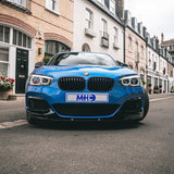 MHC Black BMW 1 Series LCI Single Slat Front Grilles In Gloss Black (F20/F21) by MHC+ MHCB-F20F21-GB-FG001