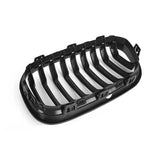 MHC Black BMW 1 Series LCI Single Slat Front Grilles In Gloss Black (F20/F21) by MHC+ MHCB-F20F21-GB-FG001