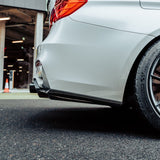 MHC+ BMW M3/M4 Aggressive 3 Piece Rear Diffuser Gloss Pre Preg Carbon Fiber (F80/F82/F83) by MHC+ MHCP-F80F82-CF-RD002