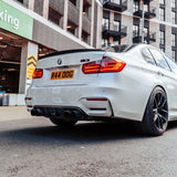 MHC+ BMW M3/M4 Performance Style Rear Diffuser In Gloss Pre Preg Carbon Fiber (F80/F82/F83) by MHC+ MHCP-F80F82-CF-RD001