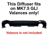 CJM Industries Rear Diffuser for MK7.5 Facelift GLI (2022 - 2024) by CJM Industries 2023161-BBmk75GLI-1