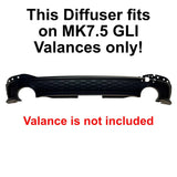 CJM Motorsport Rear Diffuser for MK7.5 Facelift GLI (2022 - 2024) by CJM Industries
