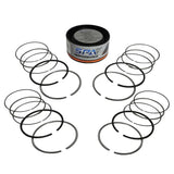 SPA Performance Forged Flat Top Piston & Rings Set (83.5mm) w/ 159mm x 20mm High Performance Steel Basic Connecting Rod Set (3/8" Bolt) - VW / ABA 2.0L 8v by SPA Performance CMBUSAMVLPTW20001