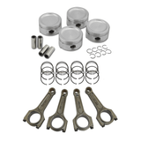 SPA Performance Forged Piston & Rings Set (81mm) w/ 144mm x 20mm Super A Connecting Rod Set (3/8" Bolt) - VW / 1.8L 8v by SPA Performance CMBMVS816JG053