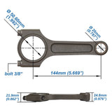 VW/AUDI 2.0L TSI 144mm x 20mm High Performance Basic Connecting Rod Set 3/8" bolt (600hp) by SPA Performance MVLBIL84JG