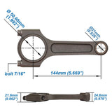 SPA Performance 144mm x 21mm High Performance Connecting Rod Set 7/16" bolt (1200hp) - VW/AUDI EA888 GEN 3 2.0L TSI by SPA Performance MVLBIL86JG
