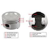 SPA Performance Forged Piston Set (83mm) - VW/Audi / 1.8L 20v by SPA Performance CMBMVL044JG047
