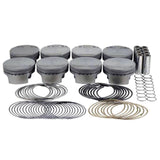 Mahle Motorsport Chevy LS Piston Set of 8 - 366cid 4.01x1.304 CH w/ 3.622 Stroke & 12.3:1 CR by Mahle Motorsport MHL197714810