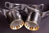 Capristo Maserati MC20 - Exhaust System with Black Chrome/Gold End Pipes - Capristo Exhaust USA (02MA09203014) 02MA09203014