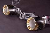 Capristo Maserati MC20 - Exhaust System with Black Chrome/Gold End Pipes - Capristo Exhaust USA (02MA09203014) 02MA09203014