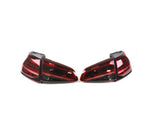 Mk7.5 Golf/GTi Facelift European LED Dynamic Cherry Red Genuine Tail Light Set | Mk75-R-LED-Tails-Genuine