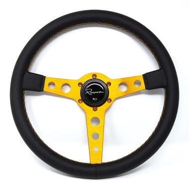 Renown Leather Renown Monaco Steering Wheel Gold Leather / Gold MonGL