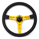 Renown Leather Renown Monaco Steering Wheel Gold Leather / Gold MonGL