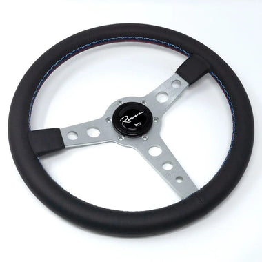 Renown Leather Renown Monaco Steering Wheel Silver Motorsport / Tricolor MonSML