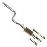 Techtonics Visible tailpipe with rear valance cut out / Less Resonator / Muffler Delete Techtonics Stainless 2.5" Cat Back Exhaust (Fits 2.5") - VW / Mk4 / 1.8T / VR6 / Jetta / TDI 252-464TDC