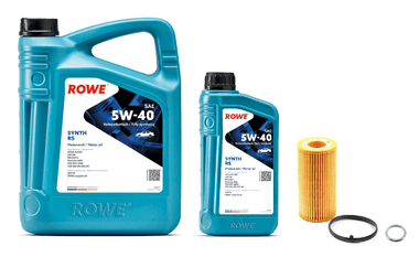 Oil Service Kit - ROWE Hightec Synth RS SAE 5W-40 - VW 2.5L by UroTuning Kits OSK-25LMK56-540-ROWE