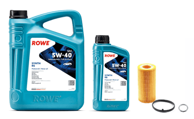 Oil Service Kit - ROWE Hightec Synt RS HC-D SAE 5W-40 - VW/Audi 2.5L / Mk5 / Mk6 by UroTuning Kits OSK-25LMK56-540L-ROWE