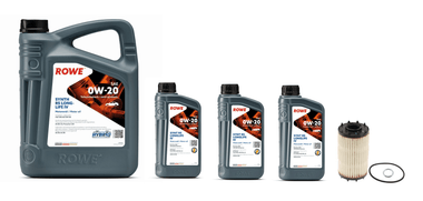 Oil Service Kit - ROWE Hightec Synth RS Longlife IV SAE 0W-20 - Audi 3.0T (2018+) by UroTuning Kits OSK-29T30T-020L-ROWE
