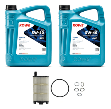Oil Service Kit - ROWE Hightec Synth RS SAE 5W-40 - Audi R8 V10 5.2L by UroTuning Kits OSK-52L-540-ROWE