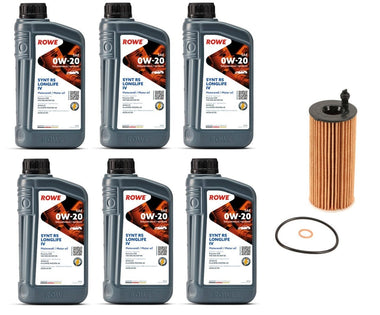 Oil Service Kit - ROWE Hightec Synth RS Longlife IV SAE 0W-20 - B46 & B48 2.0L by UroTuning Kits OSK-BMW-B46B48-ROWE