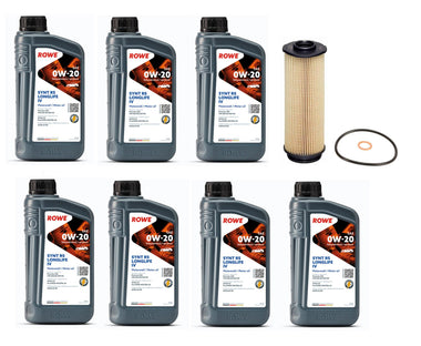 Oil Service Kit - ROWE Hightec Synth RS Longlife IV SAE 0W-20 - B58 3.0L by UroTuning Kits OSK-BMW-B58-ROWE