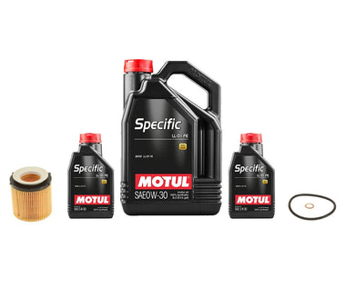 UroTuning Kits Oil Service Kit - Motul Specific Full Synthetic 0w-30 LL-01 FE - For Models with Plastic Oil Filter Housing N20 XDrive / N52/ N54 / N55 OSK-BMW-N20N52N54N55-0W-MOT-PH