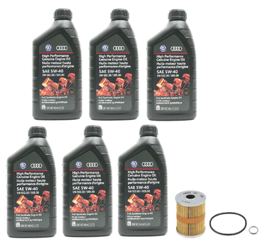 Oil Service Kit (Genuine 5w-40) - VW Mk4 12v VR6 by UroTuning Kits