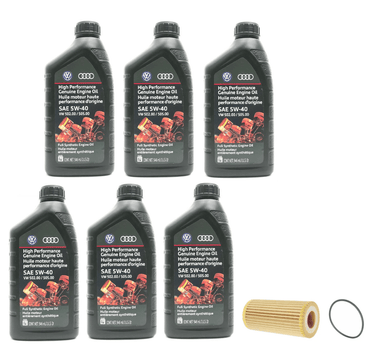 Oil Service Kit (Genuine 5w-40) - VW/Audi / Gen 3 / 1.8T / 2.0T by UroTuning Kits