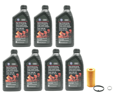 Oil Service Kit (Genuine 5w-40) - Audi 2.5T Early by UroTuning Kits