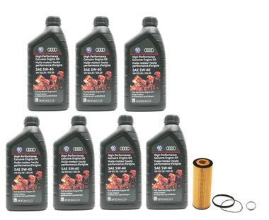 Oil Service Kit (Genuine 5w-40) - VW/Audi / V6 / 3.0T / 3.2L / B7 / B8 / A4 / A5 / SQ5 / Touareg & More by UroTuning Kits
