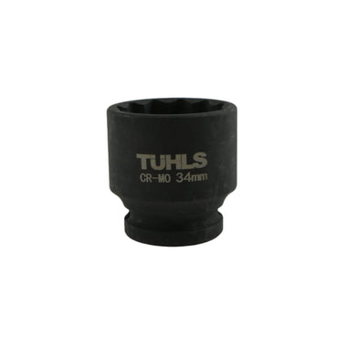 Tuhls Impact Socket Short 12 Point (1/2" 34MM) by Tuhls TUHLS-0031