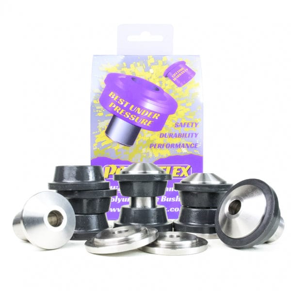 Spohn Performance Rear Upper Control Arm Bushings With Clam Shells - Black Rubber