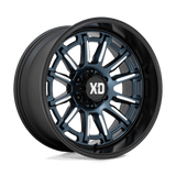 XD Wheels XD865 Phoenix 20" 5x150 Metallic Blue Milled With Black Lip by XD Wheels XD865290589A18