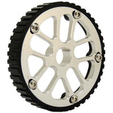 VW 74-98 8V Y series adjustable cam gear pulley + lightweight intermediate shaft pulley - Black/Silver by SPA Performance CMBPOL1B01B099
