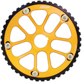VW 74-98 8V Y series adjustable cam gear pulley + lightweight intermediate shaft pulley - Black/Gold by SPA Performance CMBPOL1I01E0101