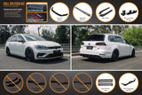 Flow Designs Mk7.5 Golf R Wagon Full Lip Splitter Set by Flow Designs GLMK75RWPK0-WV-FBR