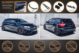 Flow Designs A45 AMG W176 (Pre-Facelift) Full Lip Splitter Set by Flow Designs GLA45PFLPK-0D