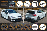 Flow Designs MK8 Golf R Full Lip Splitter Set by Flow Designs GLMK8RPK0-WV-FBR