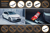 Flow Designs MK8 Golf GTI Full Lip Splitter Set by Flow Designs GLMK8GTIPK0-FBR