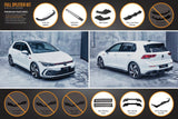 Flow Designs MK8 Golf GTI Full Lip Splitter Set by Flow Designs GLMK8GTIPK0-FBR-WV-S
