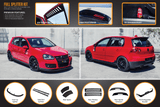 Flow Designs MK5 Golf GTI Full Lip Splitter Set by Flow Designs GLMK5GTIPK0-FBR-WV-S
