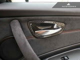 AutoTecknic Dry Carbon Interior Door Handle Trim Set - E82 1M | 1-Series by AutoTecknic ATK-BM-0376-3